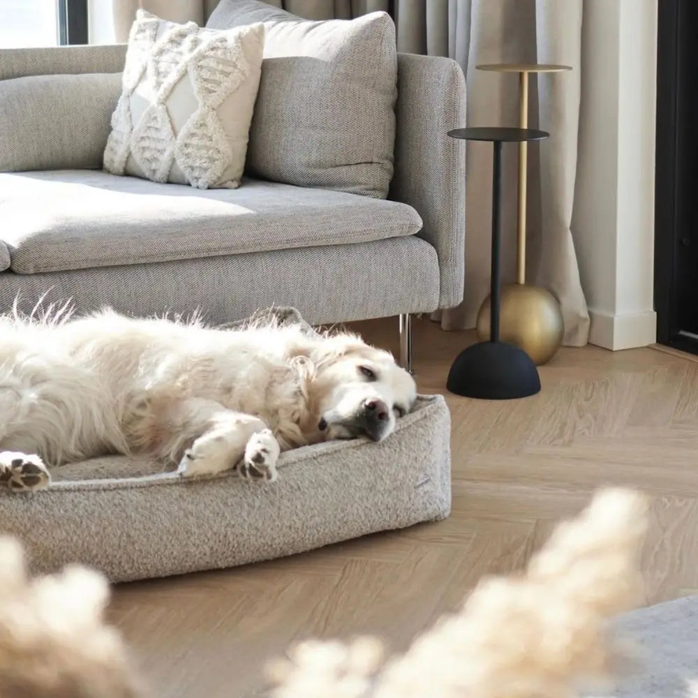 Buklaa Bouclé Hundebett Beige - Labbvenn Puplando